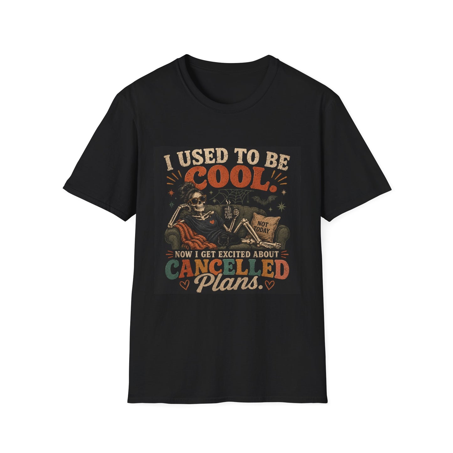 I Used to Be Cool Skeleton Shirt | Funny Canceled Plans Tee