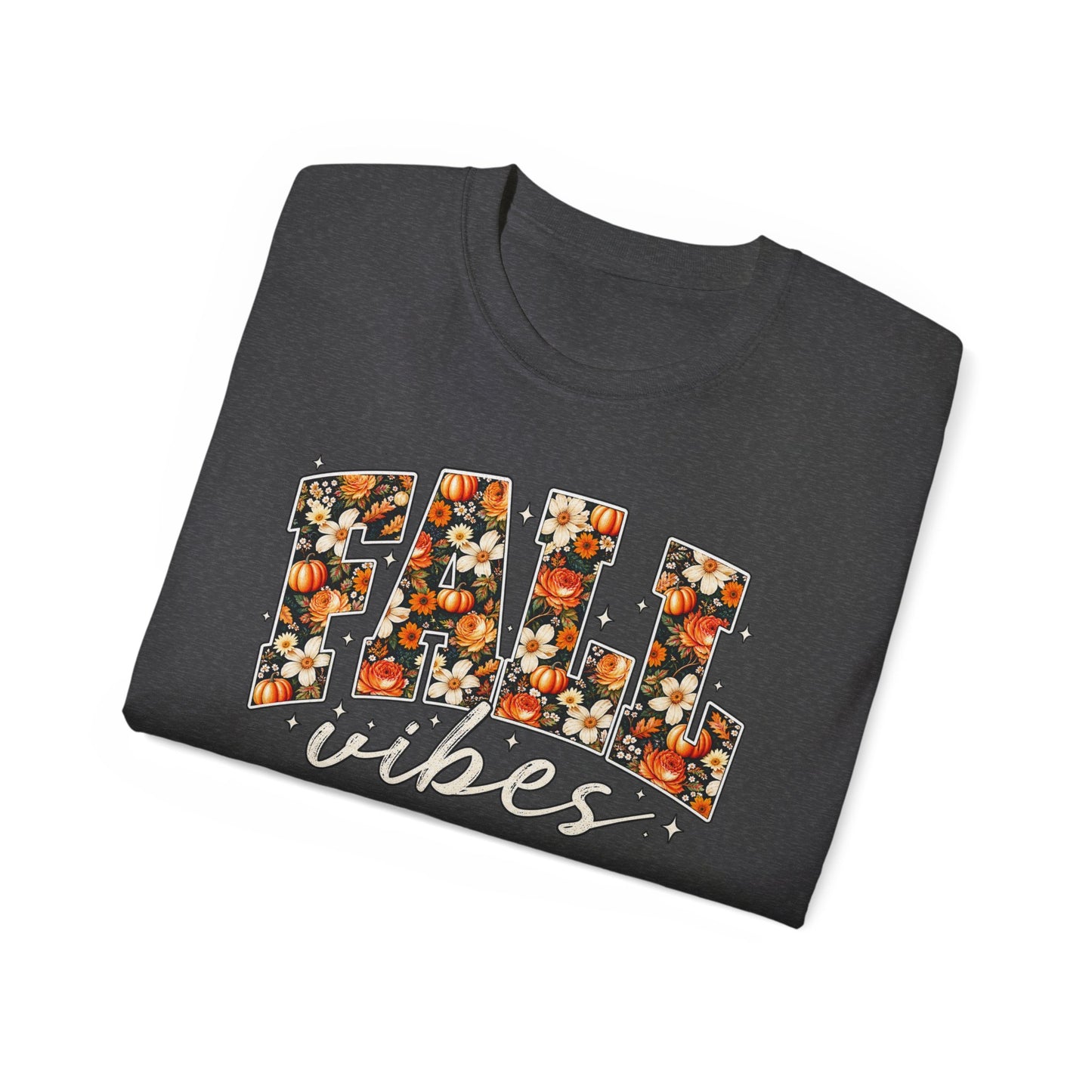 Fall Vibes Shirt | Floral Pumpkin Graphic Tee