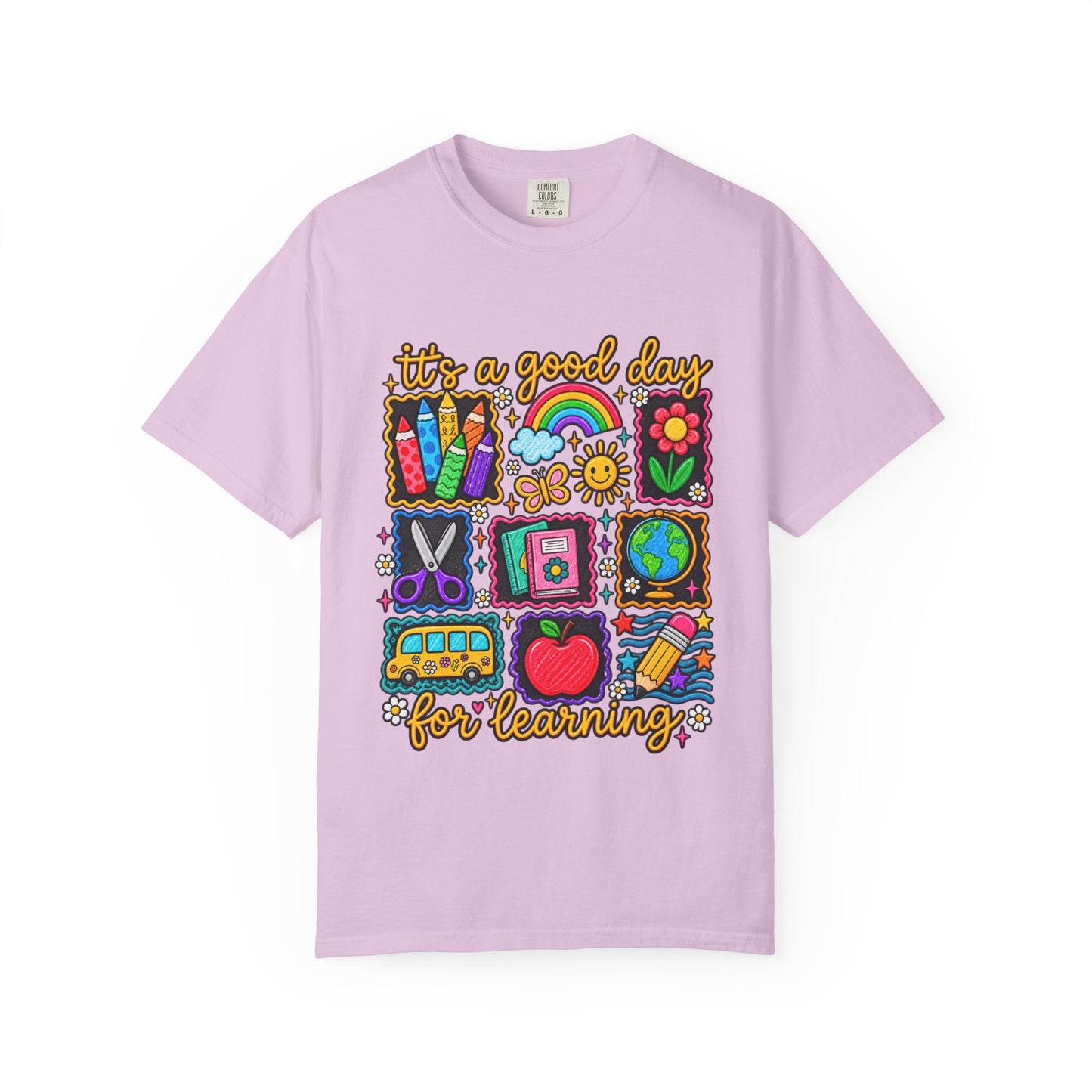 It's a Good Day for Learning T-Shirt — Cute School Icons Teacher & Student Tee
