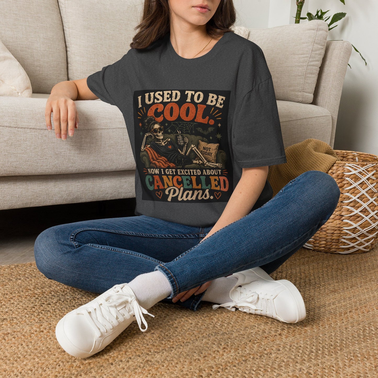 I Used to Be Cool Skeleton Shirt | Funny Canceled Plans Tee