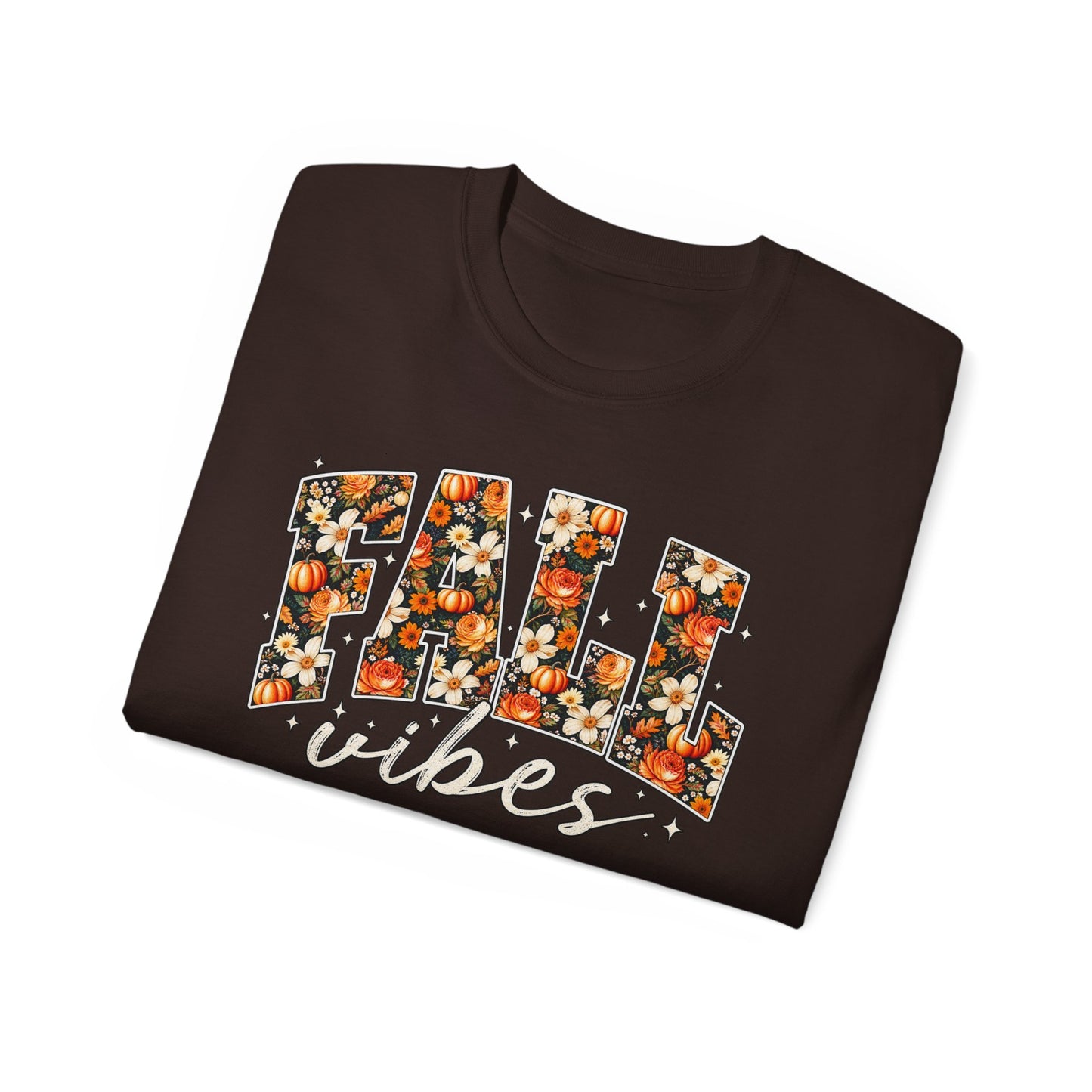 Fall Vibes Shirt | Floral Pumpkin Graphic Tee