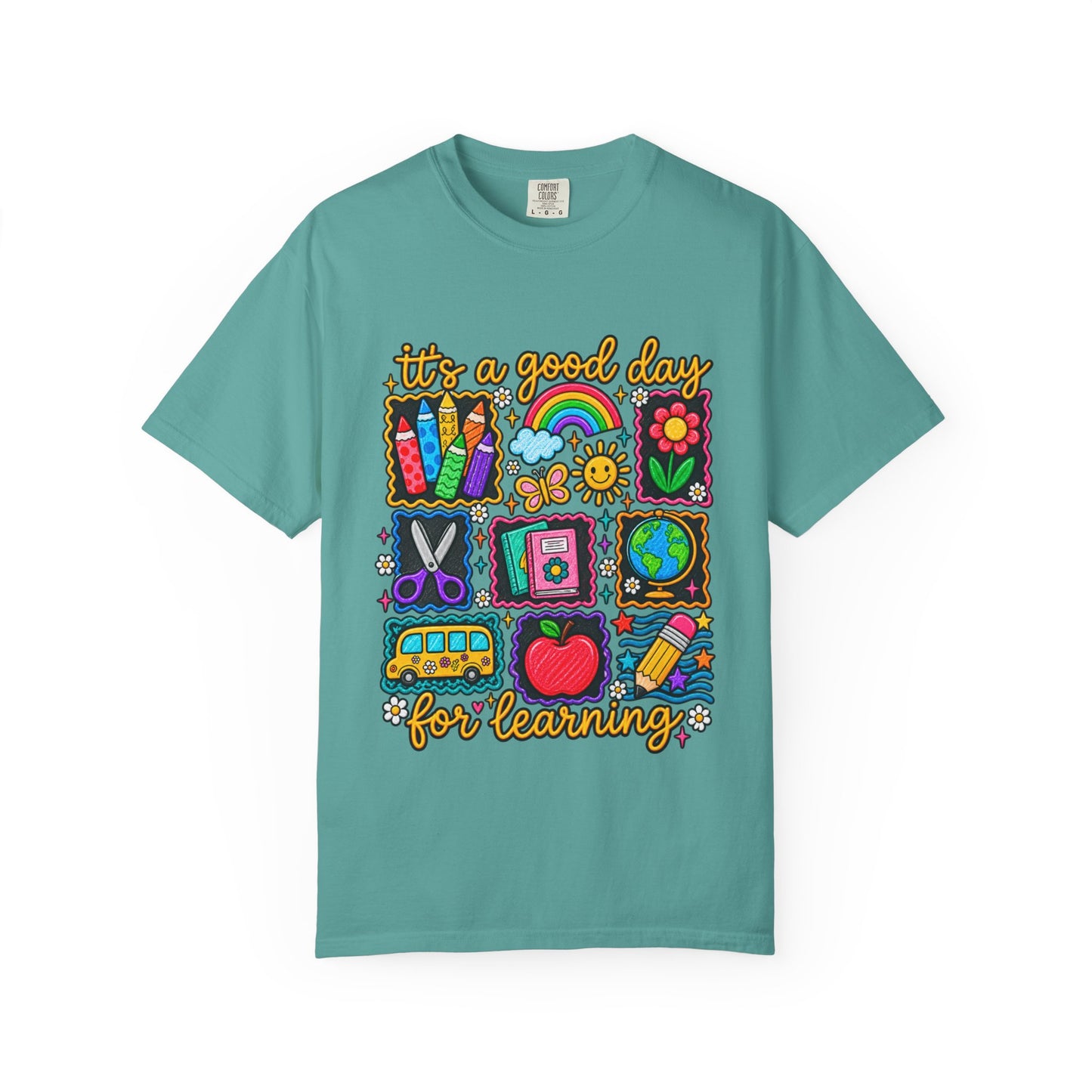 It's a Good Day for Learning T-Shirt — Cute School Icons Teacher & Student Tee