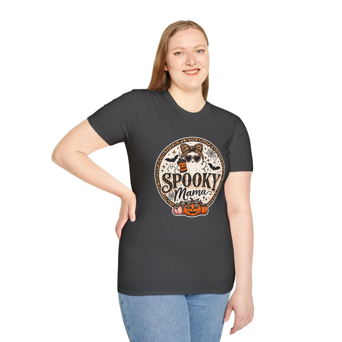 Spooky Mama T-Shirt — Halloween Ghost Graphic Tee
