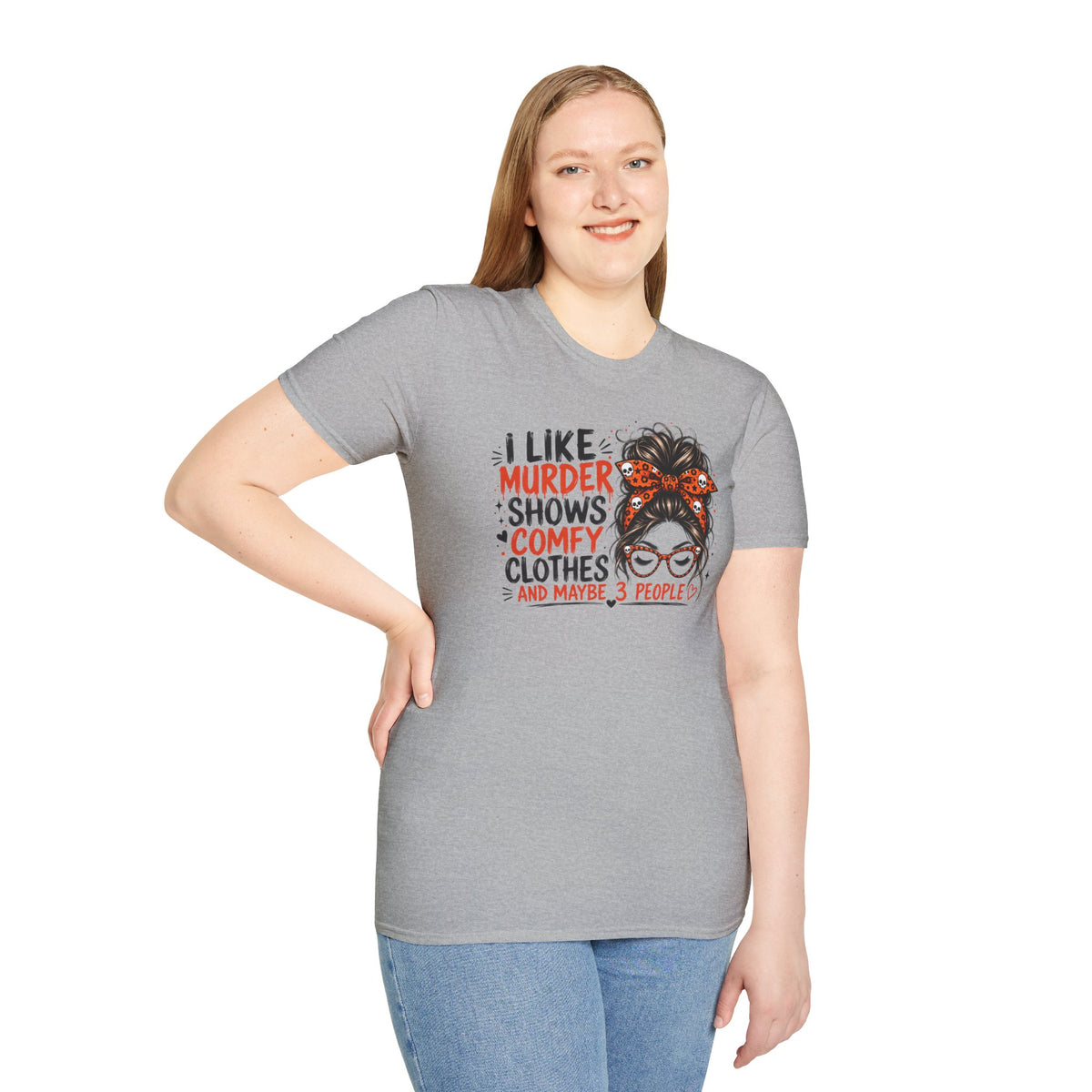 I Like Murder Shows & Comfy Clothes Graphic Tee – True Crime Shirt
