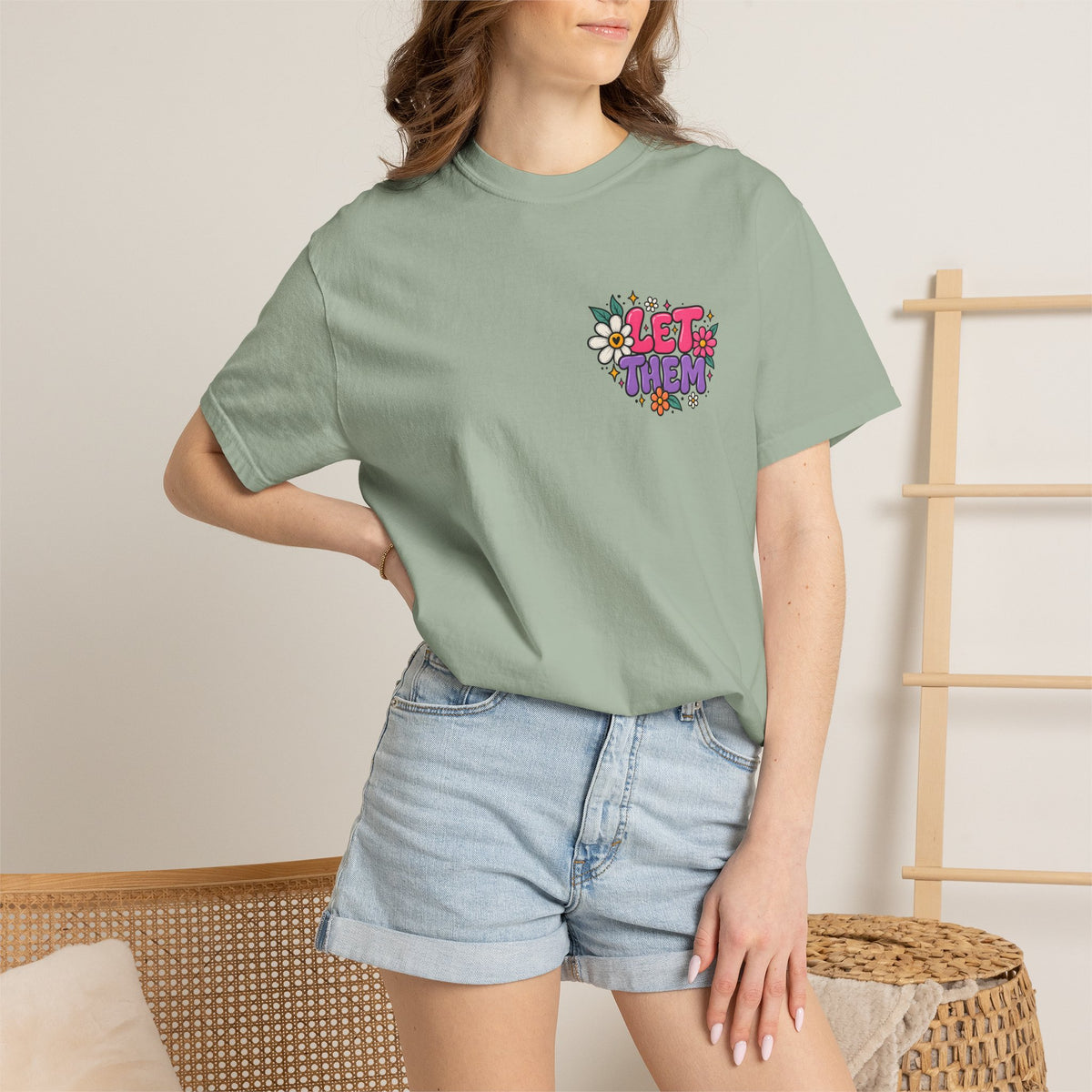 Let Them Keep Shining Graphic Tee – Positive Inspirational Shirt