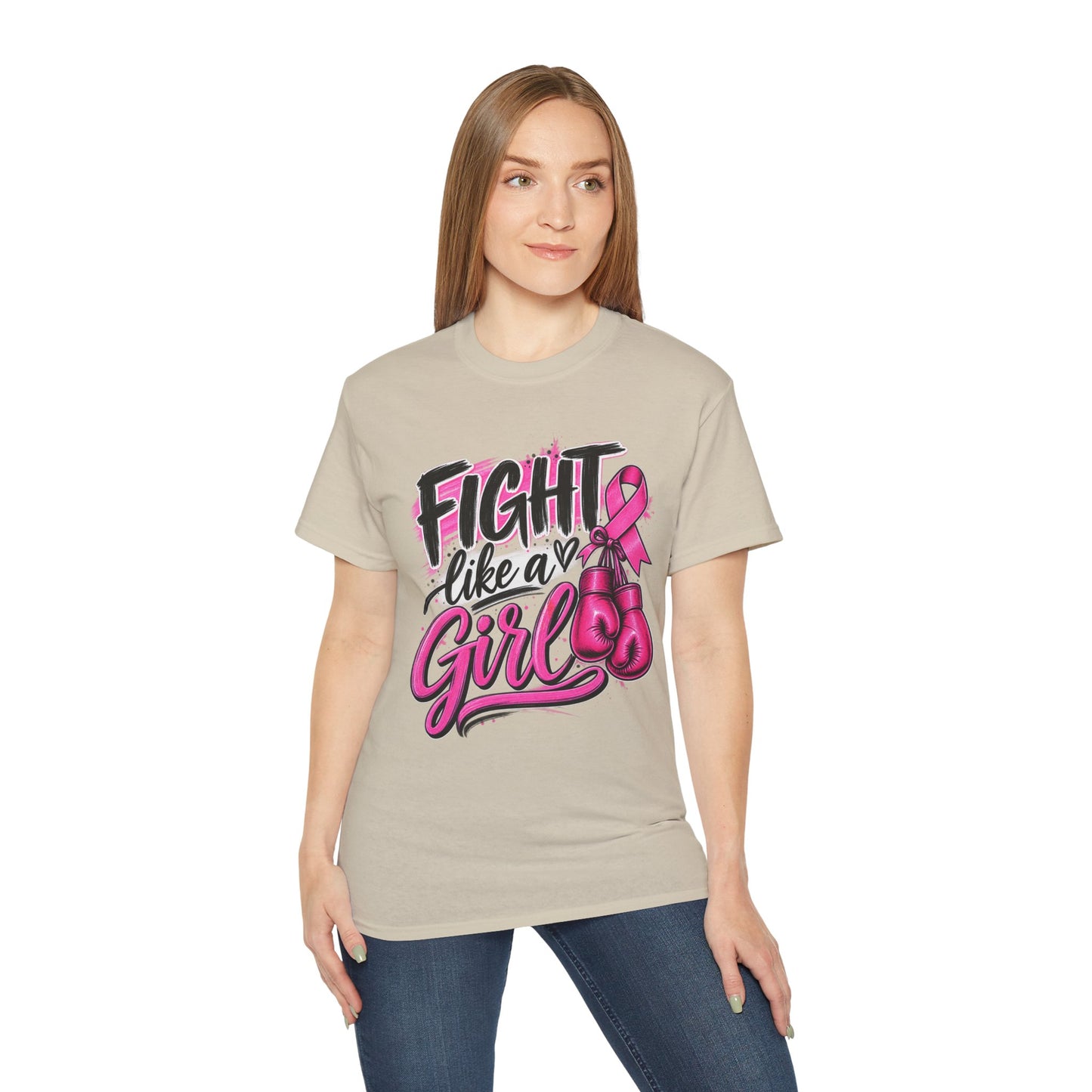 Fight Like a Girl Breast Cancer Awareness T-Shirt