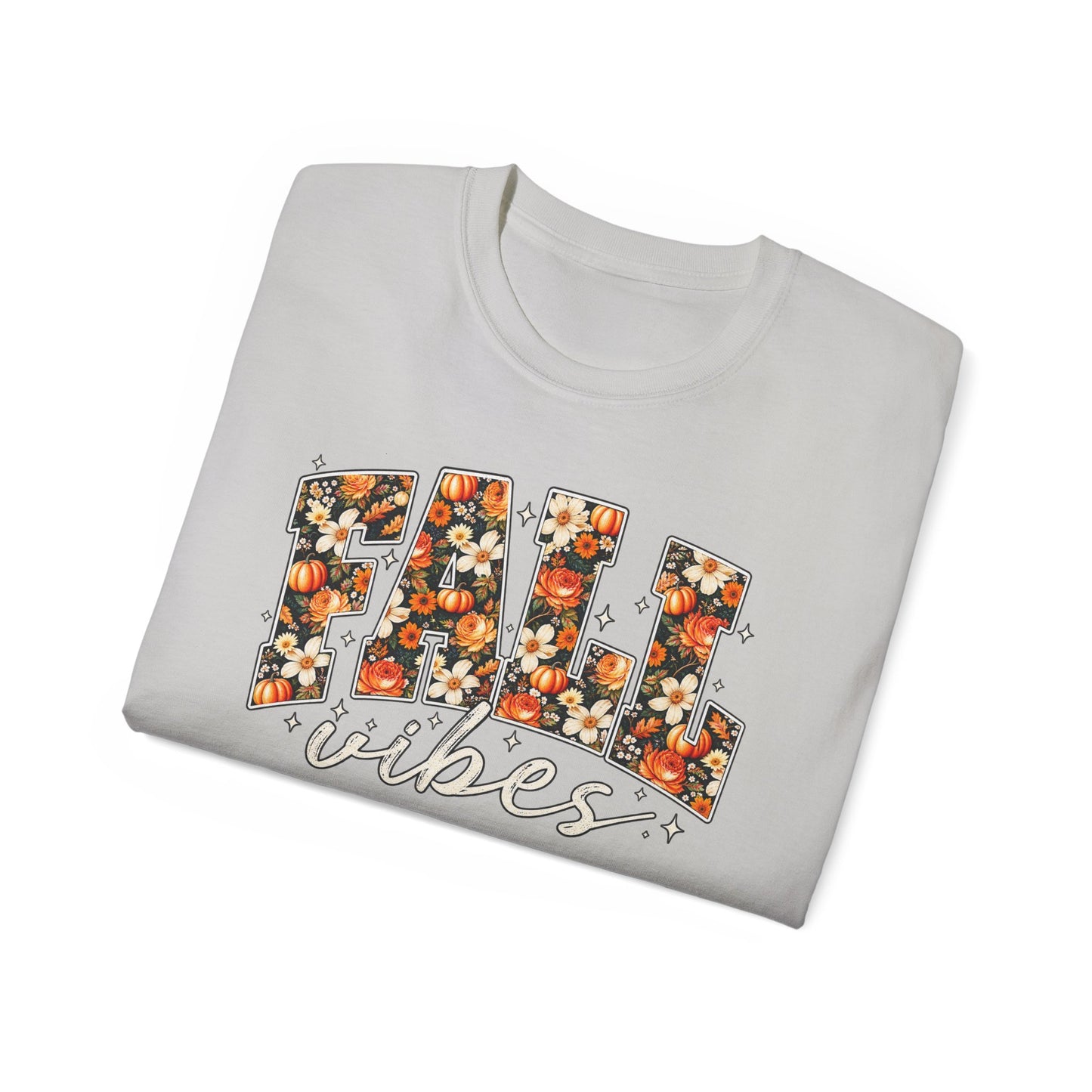 Fall Vibes Shirt | Floral Pumpkin Graphic Tee